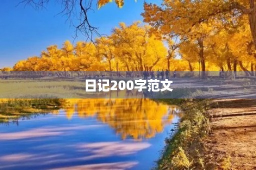 日记200字范文
