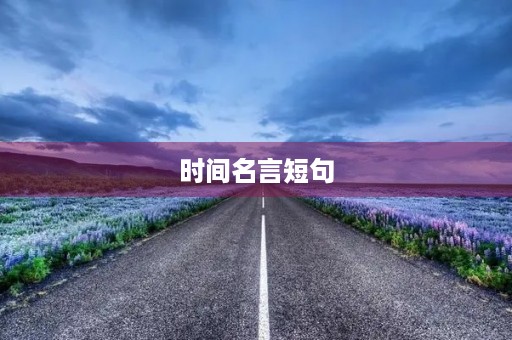 时间名言短句(名言短句5字) 时间名言短句(名言短句5字)