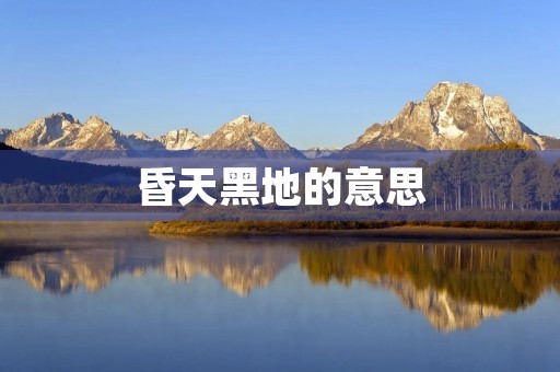 昏天黑地的意思(昏天黑地) 昏天黑地的意思(昏天黑地)