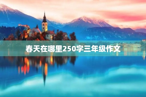 春天在哪里250字三年级作文