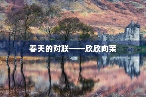 春天的对联——欣欣向荣，花开富贵