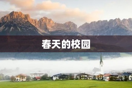 春天的校园 春天的校园