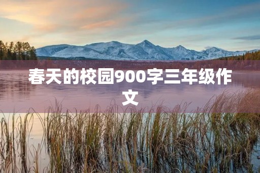 春天的校园900字三年级作文 春天的校园900字三年级作文