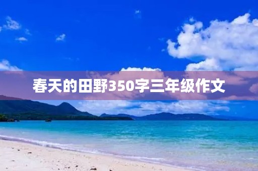 春天的田野350字三年级作文