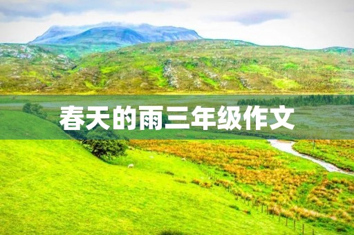 春天的雨三年级作文