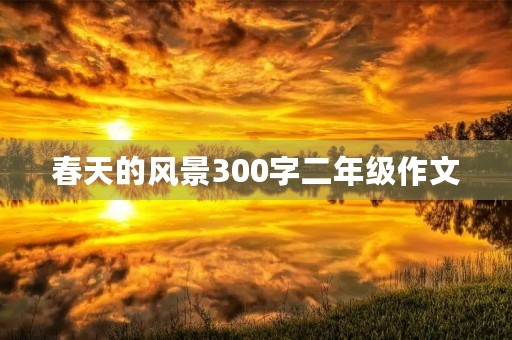 春天的风景300字二年级作文