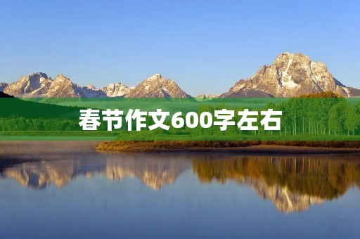 春节作文600字左右 春节作文600字左右