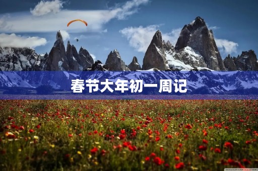 春节大年初一周记