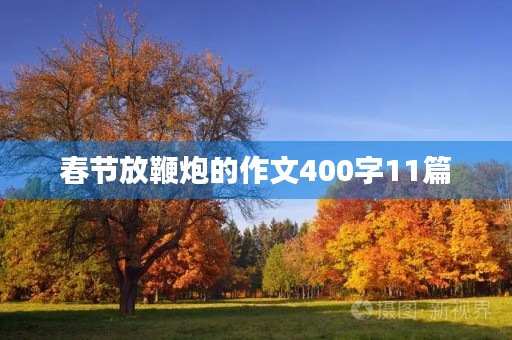春节放鞭炮的作文400字11篇