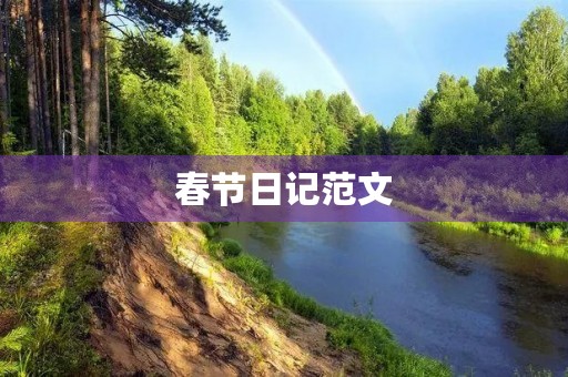 春节日记范文