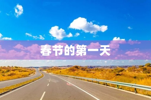 春节的第一天 春节的第一天