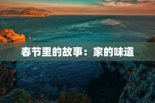 春节里的故事：家的味道