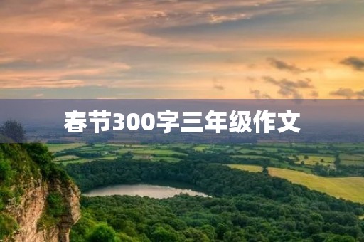 春节300字三年级作文
