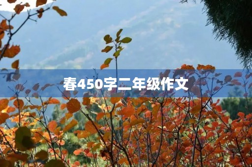 春450字二年级作文