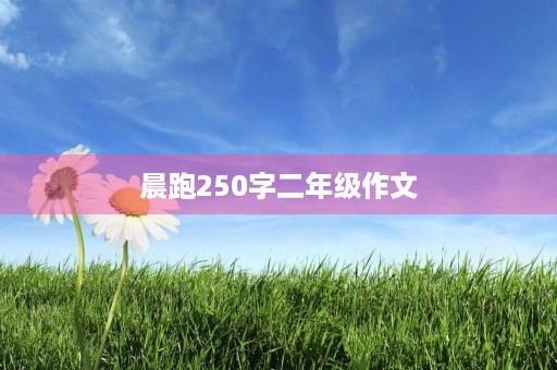 晨跑250字二年级作文