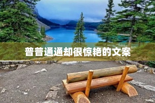 普普通通却很惊艳的文案(普普通通却很惊艳的文案长句)
