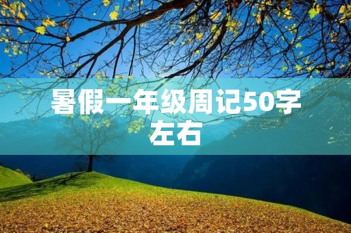 暑假一年级周记50字左右