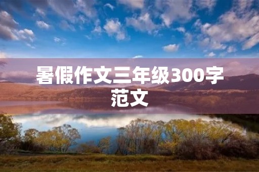暑假作文三年级300字范文