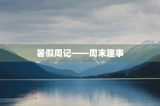 暑假周记——周末趣事 暑假周记——周末趣事