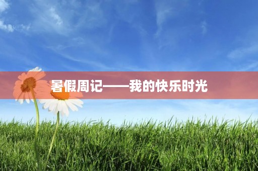 暑假周记——我的快乐时光 暑假周记——我的快乐时光