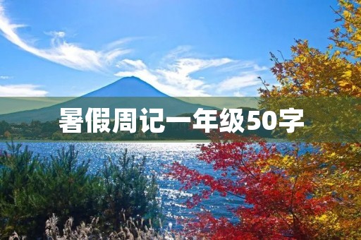 暑假周记一年级50字