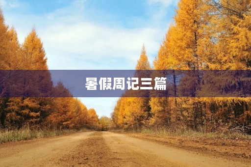 暑假周记三篇 暑假周记三篇