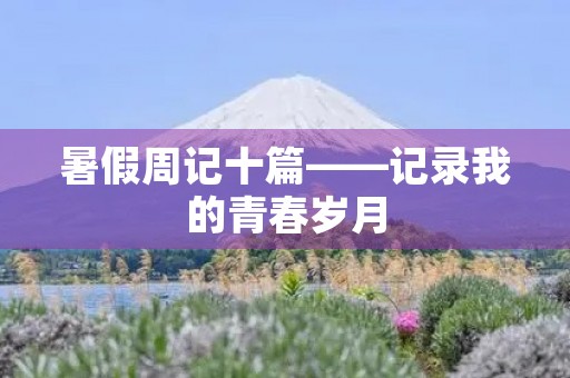暑假周记十篇——记录我的青春岁月 暑假周记十篇——记录我的青春岁月