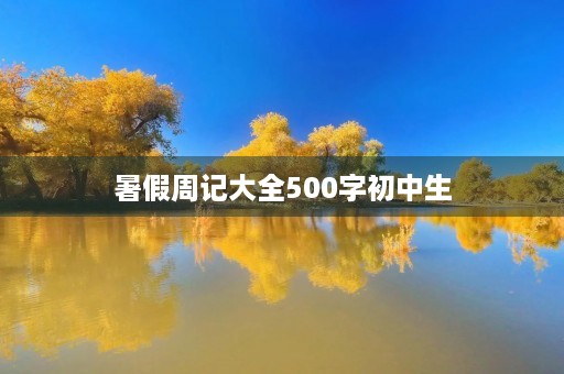 暑假周记大全500字初中生 暑假周记大全500字初中生