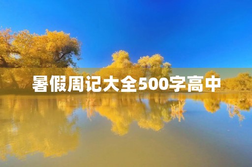 暑假周记大全500字高中