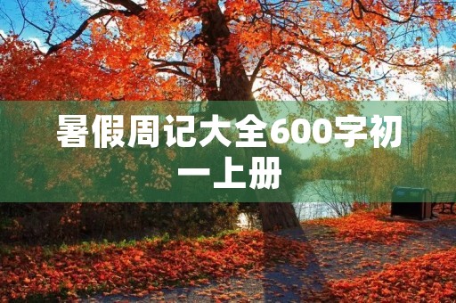 暑假周记大全600字初一上册 暑假周记大全600字初一上册
