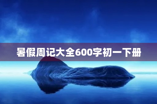 暑假周记大全600字初一下册