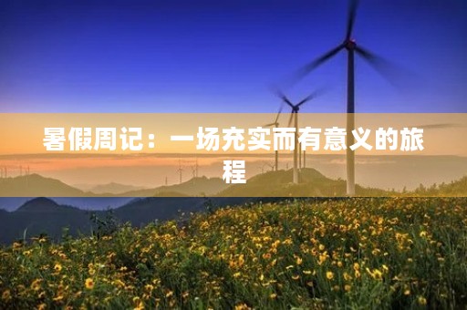 暑假周记:一场充实而有意义的旅程 暑假周记:一场充实而有意义的旅程