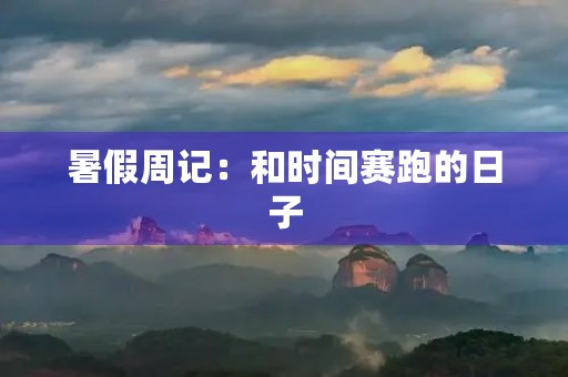 暑假周记:和时间赛跑的日子 暑假周记:和时间赛跑的日子
