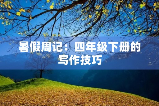 暑假周记:四年级下册的写作技巧 暑假周记:四年级下册的写作技巧