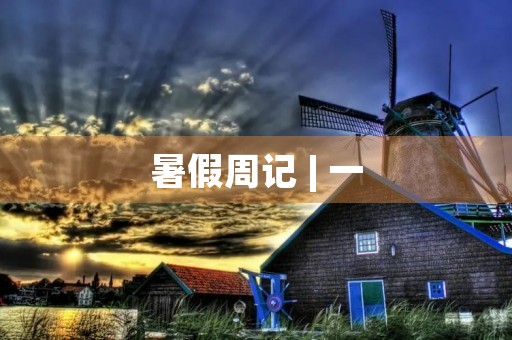 暑假周记 | 一