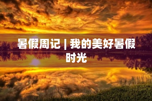 暑假周记 | 我的美好暑假时光 暑假周记 | 我的美好暑假时光