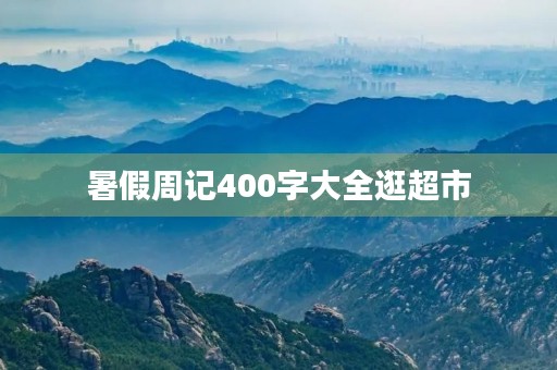 暑假周记400字大全逛超市 暑假周记400字大全逛超市