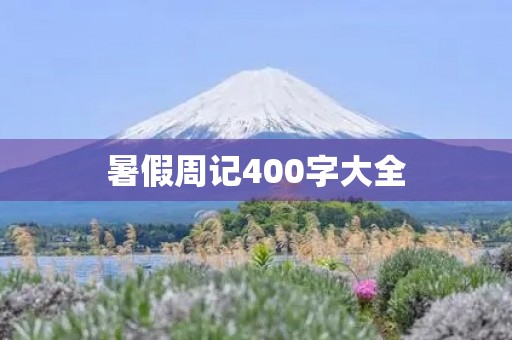 暑假周记400字大全