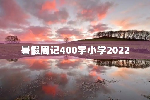 暑假周记400字小学2022 暑假周记400字小学2022