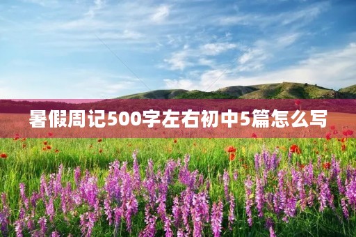 暑假周记500字左右初中5篇怎么写 暑假周记500字左右初中5篇怎么写
