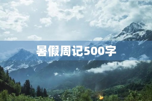 暑假周记500字