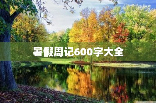 暑假周记600字大全 暑假周记600字大全