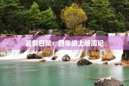 暑假日常:四年级上册周记 暑假日常:四年级上册周记