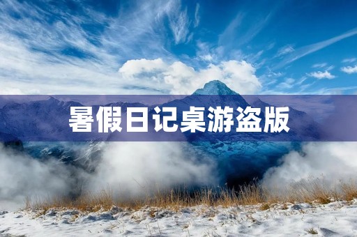 暑假日记桌游盗版 暑假日记桌游盗版