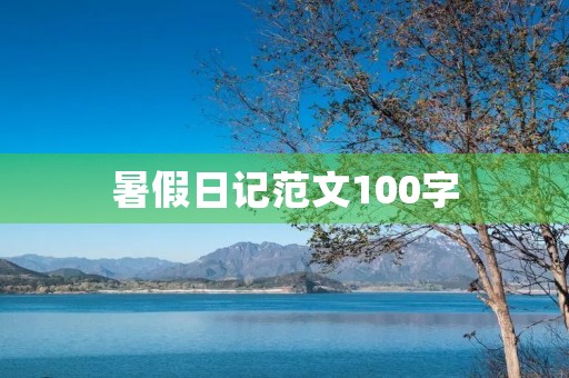 暑假日记范文100字