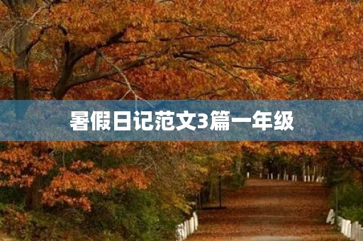 暑假日记范文3篇一年级 暑假日记范文3篇一年级