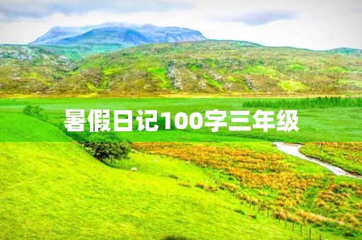 暑假日记100字三年级 暑假日记100字三年级