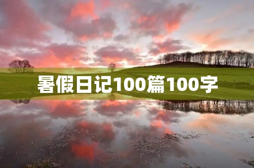 暑假日记100篇100字 暑假日记100篇100字