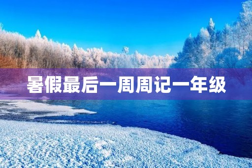 暑假最后一周周记一年级