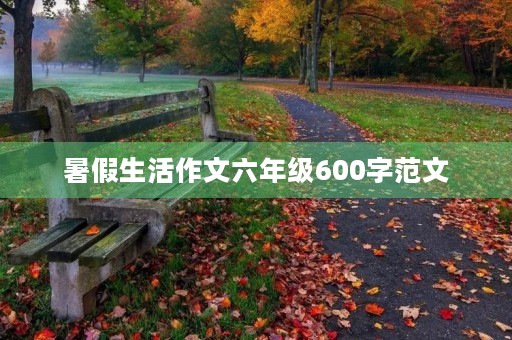 暑假生活作文六年级600字范文